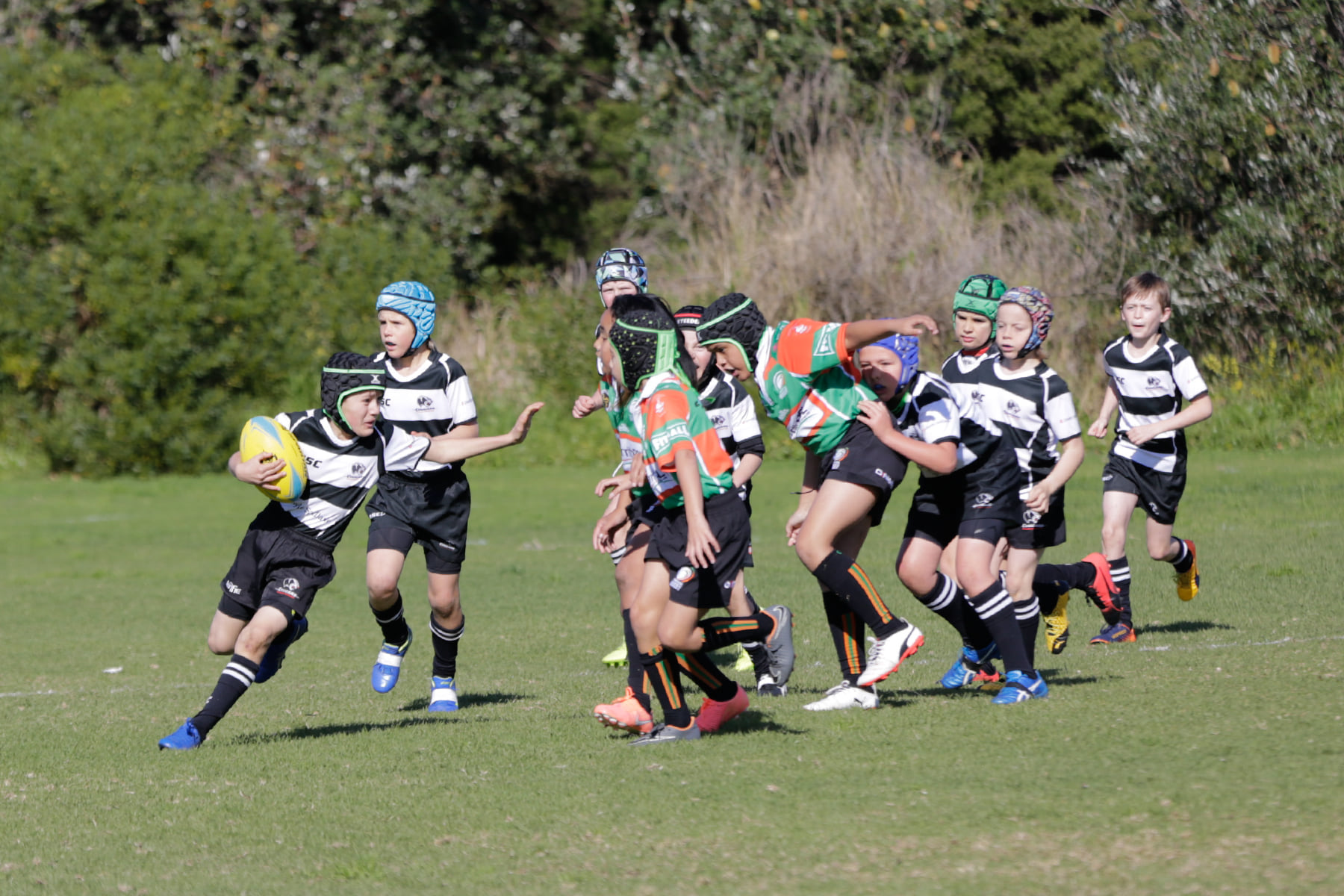 Action from the U10s game against Penrith...