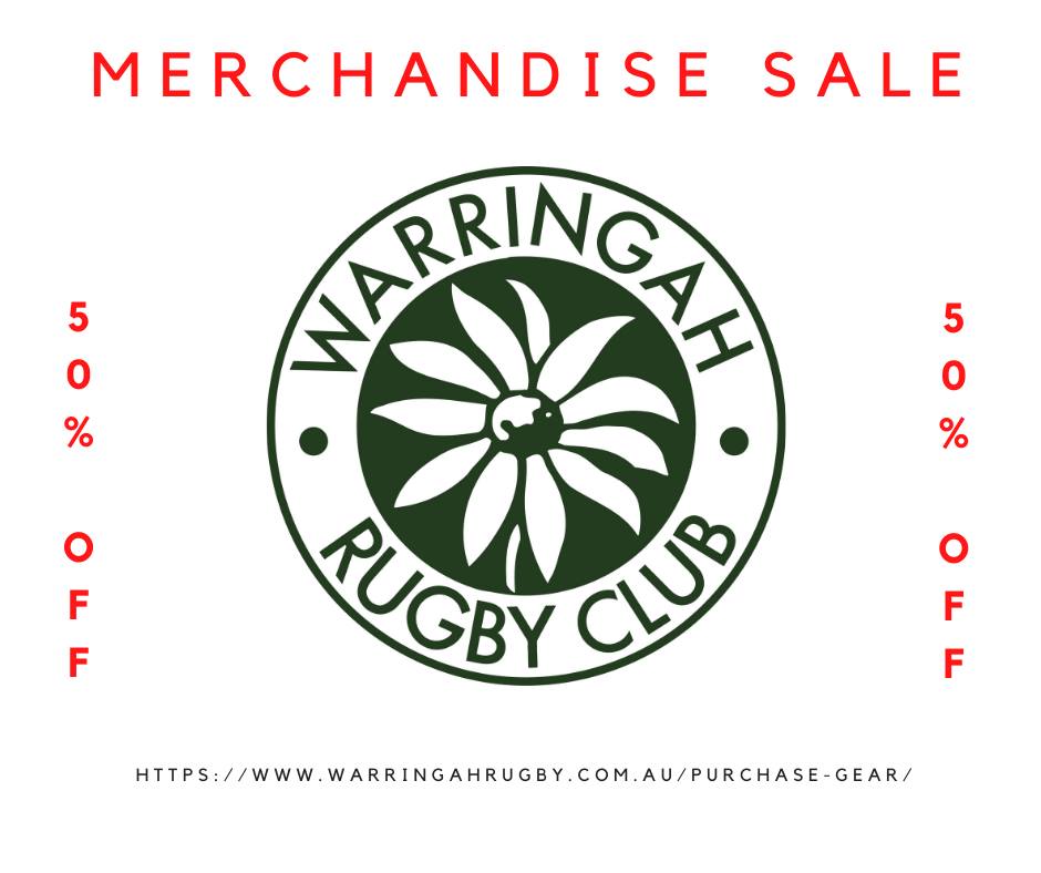 End of Season Sale.........Go to www.warringahrugby.com.au/purchase-gear/...