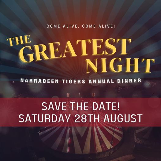 SAVE THE DATE     The Tigers annual dinn