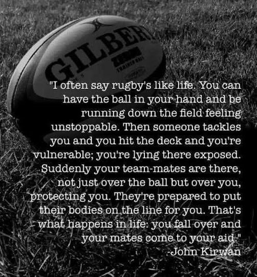 That’s rugby!